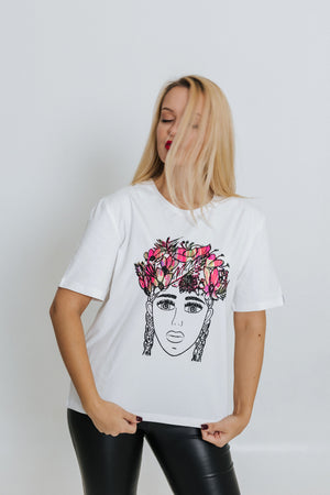 T-SHIRT FLOWER CROWN RADADA