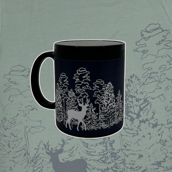 Ceramic Mug with Forest Print