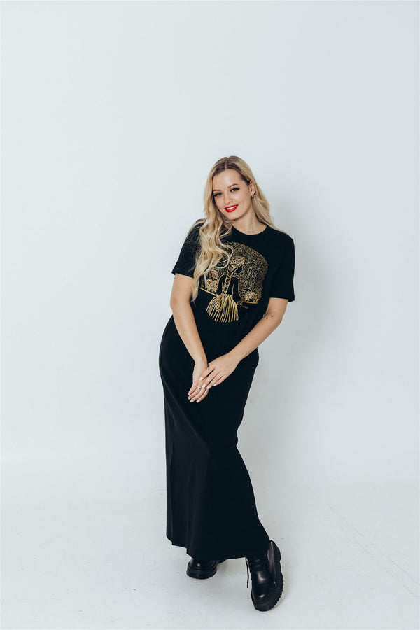 LONG DRESS GOLDEN RIGA